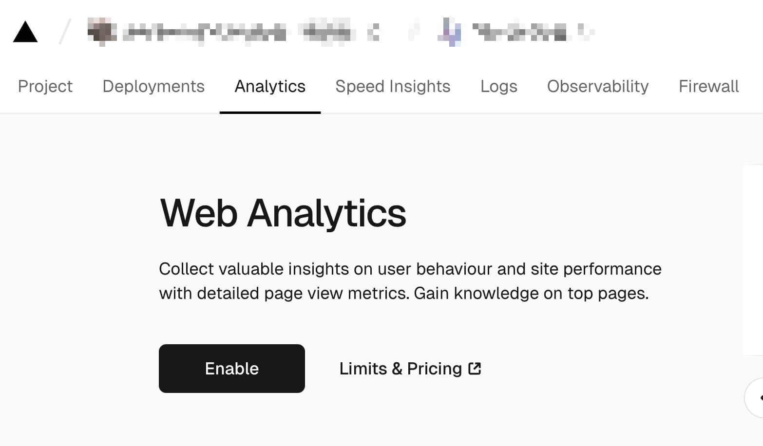 Vercel Analytics